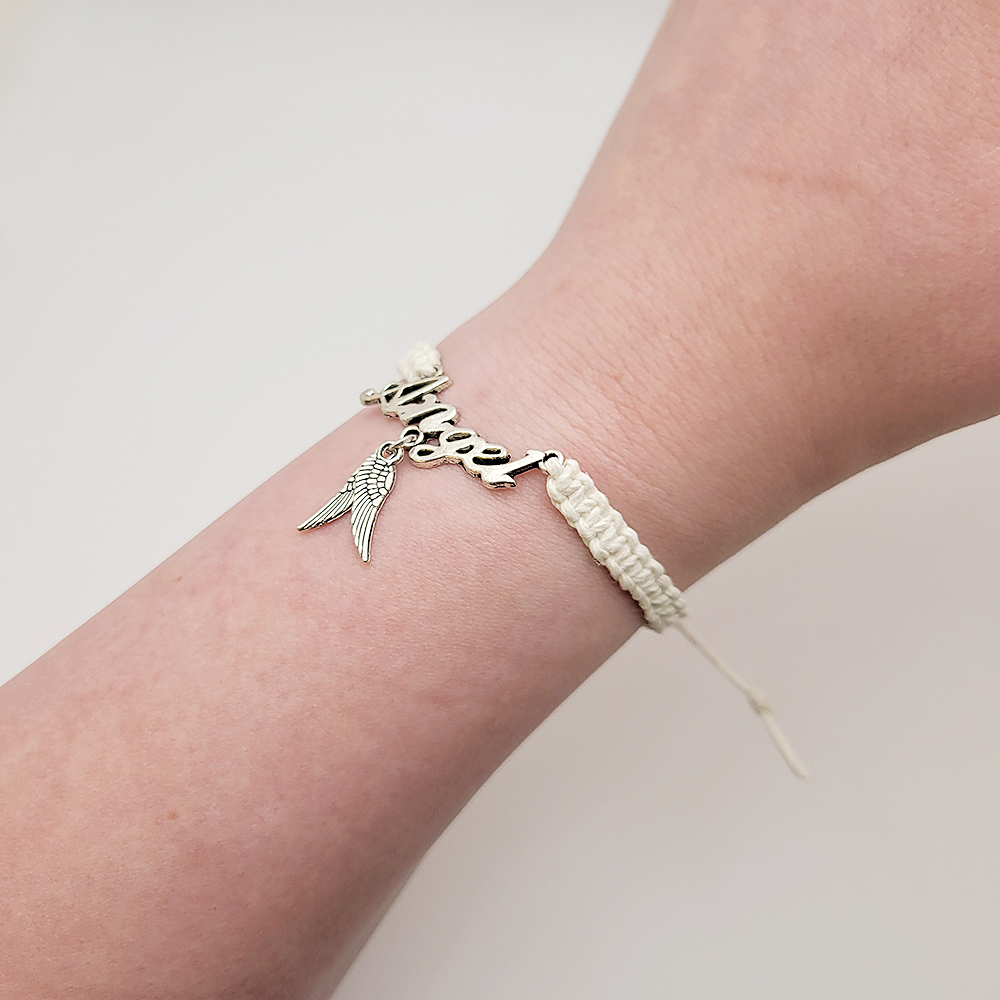 Angel Hemp Bracelet – Always With You - Image 3