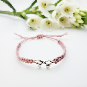 Feminine Bow Hemp Bracelet – Soft & Sweet Grace